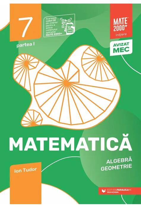Copertă produs Matematică. Aritmetică, algebră, geometrie. Caiet de lucru. Clasa a VII-a. Inițiere. Partea I