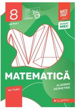 Copertă produs Matematică. Aritmetică, algebră, geometrie. Caiet de lucru. Clasa a VIII-a. Inițiere. Partea I