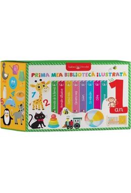 Copertă produs Cutie. Bebe &icirc;nvață. Prima mea bibliotecă ilustrată la 1 an (8 cărticele)