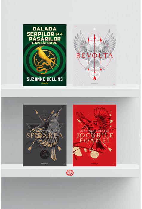 Copertă produs Pachet Serie Jocurile foamei &ndash; Suzanne Collins (Vol. 1&ndash;4)