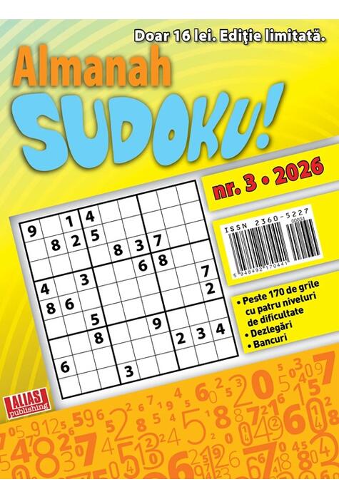 Copertă produs Almanah Sudoku Nr. 3/ 2026