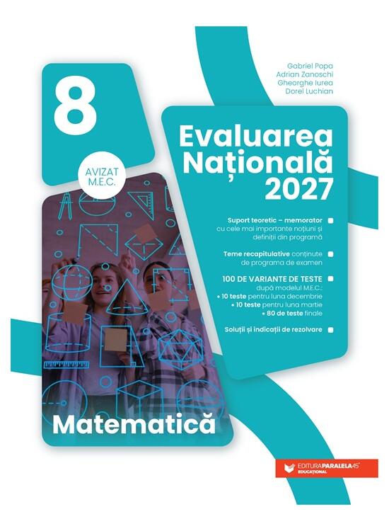 Copertă produs Matematică. Evaluare Națională 2027. Clasa a VIII-a - gallery big 1