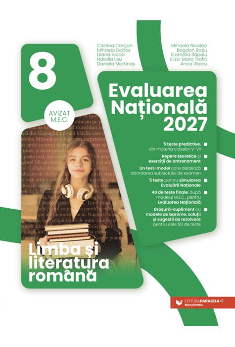Copertă produs Limba și literatura rom&acirc;nă. Evaluarea Națională 2027. Clasa a VIII-a
