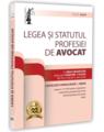 Copertă produs Legea și statutul profesiei de avocat. Iulie 2026. Legislația profesiei de avocat - thumb 1