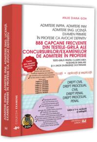 Copertă produs 888 capcane frecvente din testele-grilă ale concursurilor/examenelor de admitere &icirc;n profesie. Teste-grilă pentru clarificarea noțiunilor similare și a unor divergențe doctrinare
