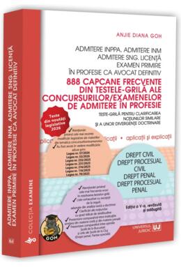 Copertă produs 888 capcane frecvente din testele-grilă ale concursurilor/examenelor de admitere &icirc;n profesie. Teste-grilă pentru clarificarea noțiunilor similare și a unor divergențe doctrinare