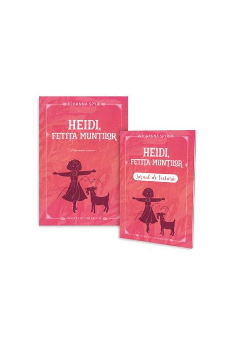Copertă produs Heidi, fetița munților + jurnal de lectură