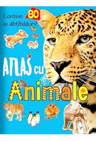 Copertă produs Atlas cu animale - 80 de abțibilduri