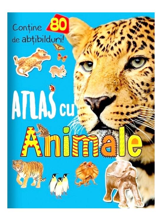 Copertă produs Atlas cu animale - 80 de abțibilduri - gallery big 1