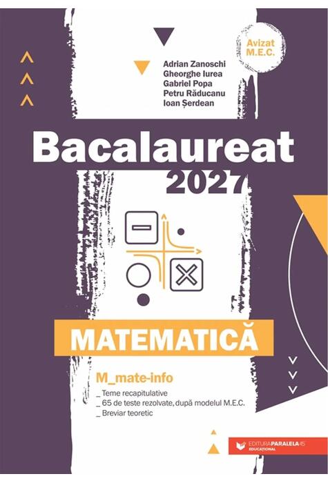 Copertă produs Bacalaureat 2027. Matematică. Mate-Info