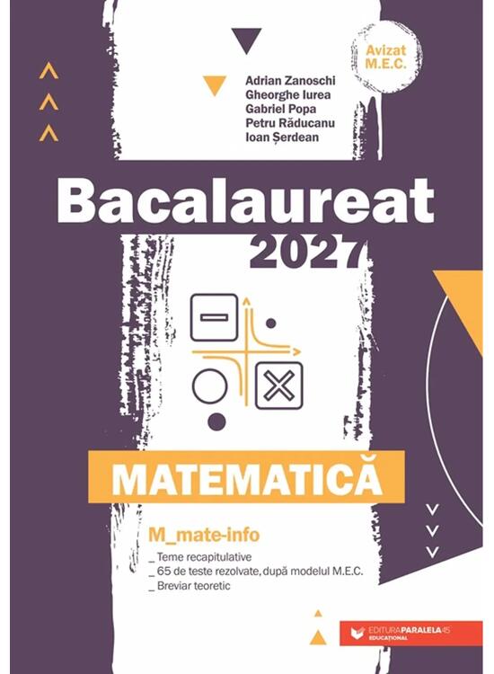 Copertă produs Bacalaureat 2027. Matematică. Mate-Info - gallery big 1