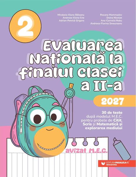 Evaluarea Națională 2027. Clasa a II-a. Scris. Citit. Matematică - Paperback brosat - Paralela 45 educațional