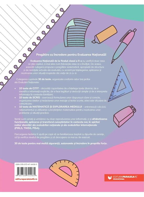 Copertă produs Evaluarea Națională 2027. Clasa a II-a. Scris. Citit. Matematică - gallery big 2