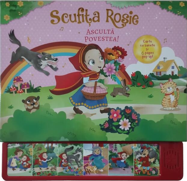 Scufița Roșie: ascultă povestea + pop-up - Board book - Flamingo