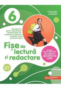 Copertă produs Fișe de lectură și redactare. Clasa a VI-a