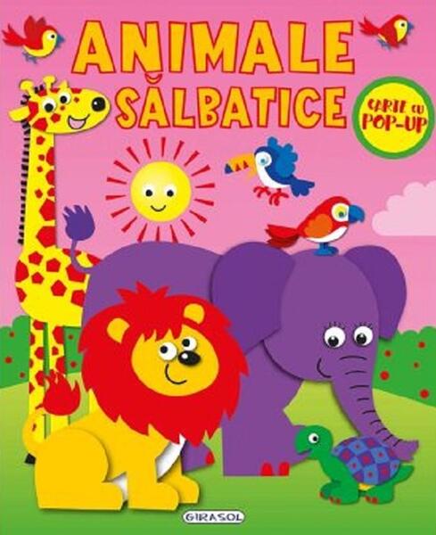Carte cu pop-up - Animale sălbatice - Board book - Jordi Busquets - Girasol