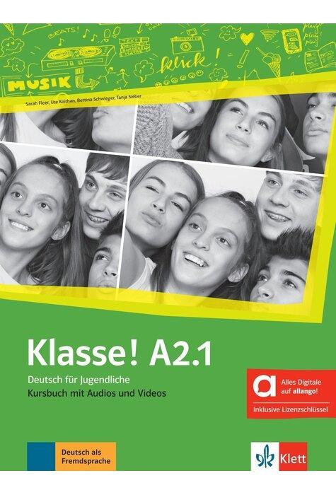 Copertă produs Klasse! A2.1 &Uuml;bungsbuch mit Audios inklusive Lizenzschl&uuml;ssel allango (24 Monate)