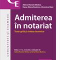 Copertă produs Admiterea &icirc;n notariat. Teste grilă și sinteze teoretice - gallery small 