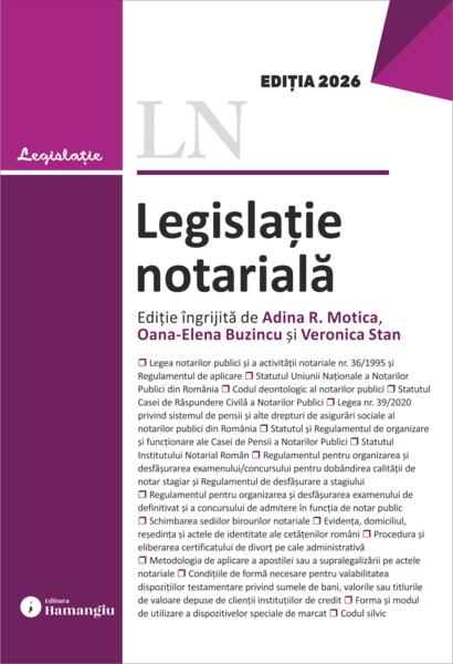 Legislație notarială - Paperback brosat - Hamangiu