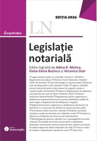 Copertă produs Legislație notarială