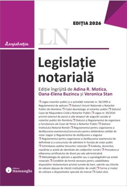 Copertă produs Legislație notarială
