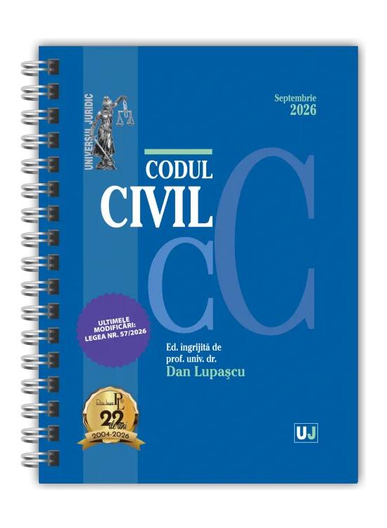 Copertă produs Codul civil Septembrie 2026 (ediție spiralată) - gallery big 1