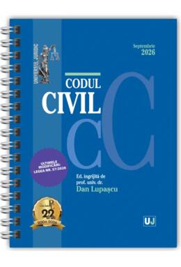 Copertă produs Codul civil Septembrie 2026 (ediție spiralată)