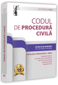 Copertă produs Codul de procedură civilă: septembrie 2026. Ediție tipărită pe h&acirc;rtie albă