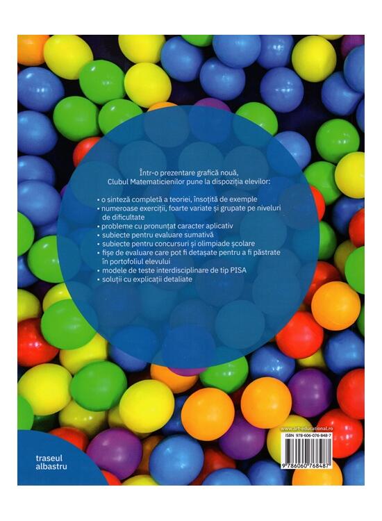Copertă produs Matematică. Clasa a V-a. Partea a II-a - Traseul albastru. Clubul Matematicienilor - gallery big 2