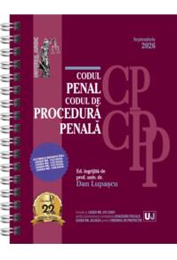 Copertă produs Codul penal și Codul de procedură penală. Septembrie 2026 - Ediție spiralată