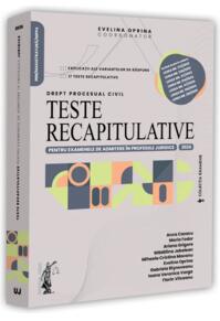 Copertă produs Teste recapitulative pentru examenele de admitere &icirc;n profesiile juridice. Drept procesual civil. 2026