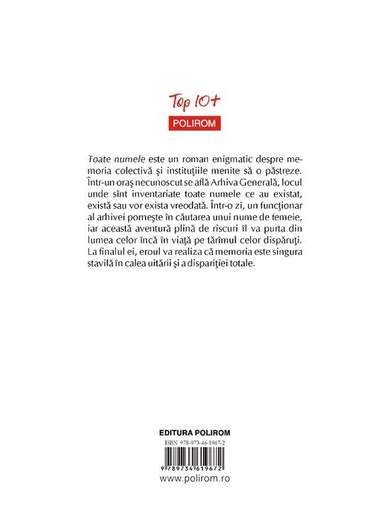 Copertă produs Toate numele (Top 10+) - gallery big 2