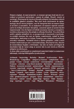 Copertă produs Dicționar de istoria şi filosofia ştiinţelor