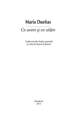 Copertă produs Ce avem și ce uităm