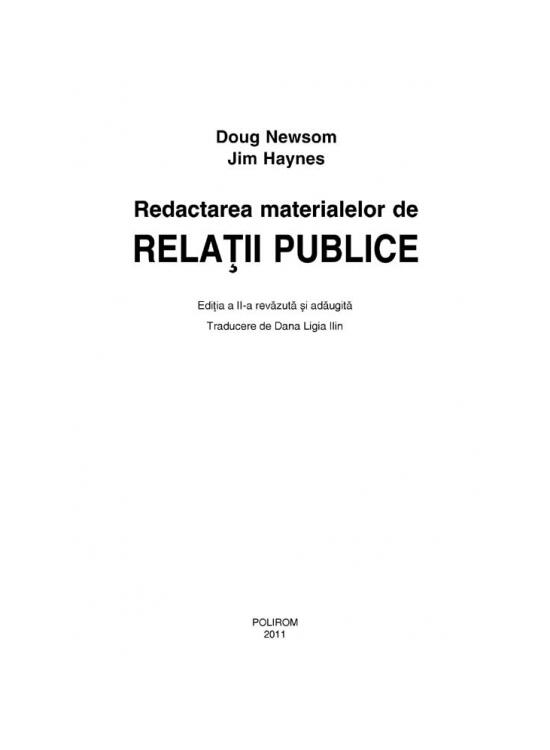Copertă produs Redactarea materialelor de relaţii publice - gallery big 7