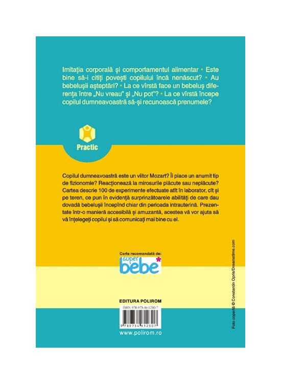 Copertă produs 100 de experimente în psihologie pentru a ne cunoaşte mai bine copilul din perioada prenatală până la 3 anipina la 3 ani - gallery big 2