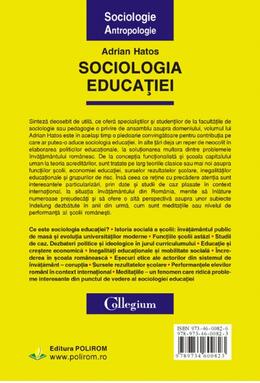 Copertă produs Sociologia educaţiei