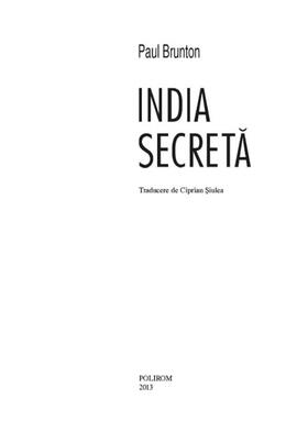 Copertă produs India secretă