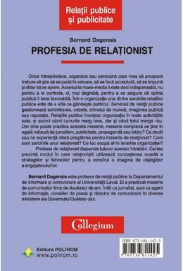 Copertă produs Profesia de relaţionist
