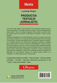 Copertă produs Producţia textului jurnalistic