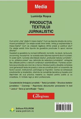 Copertă produs Producţia textului jurnalistic