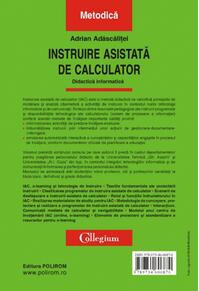 Copertă produs Instruire asistată de calculator. Didactica informatică