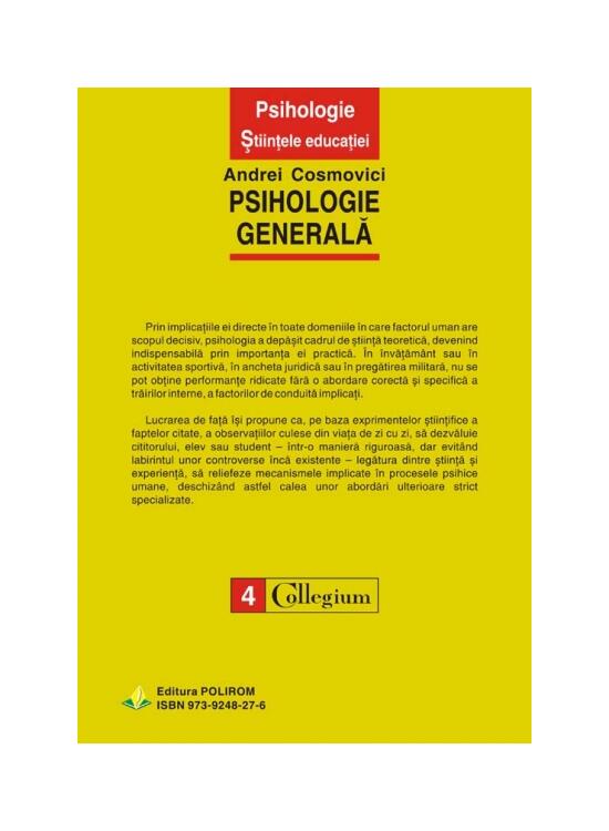 Copertă produs Psihologie generală - gallery big 2