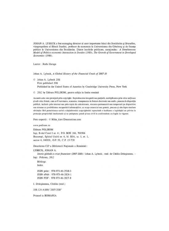 Copertă produs Istoria globală a crizei financiare (2007-2010) - gallery big 4