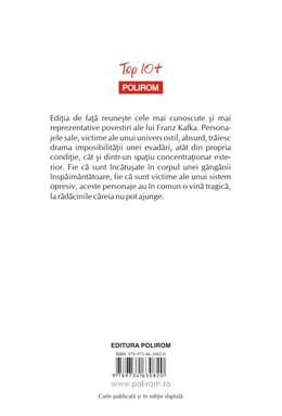 Copertă produs Metamorfoza şi alte povestiri