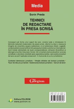 Copertă produs Tehnici de redactare &icirc;n presa scrisă