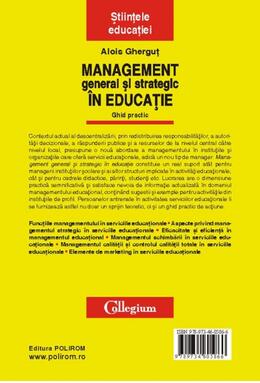 Copertă produs Management general şi strategic &icirc;n educaţie