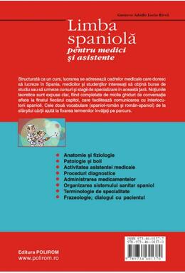 Copertă produs Limba spaniolă pentru medici şi asistente