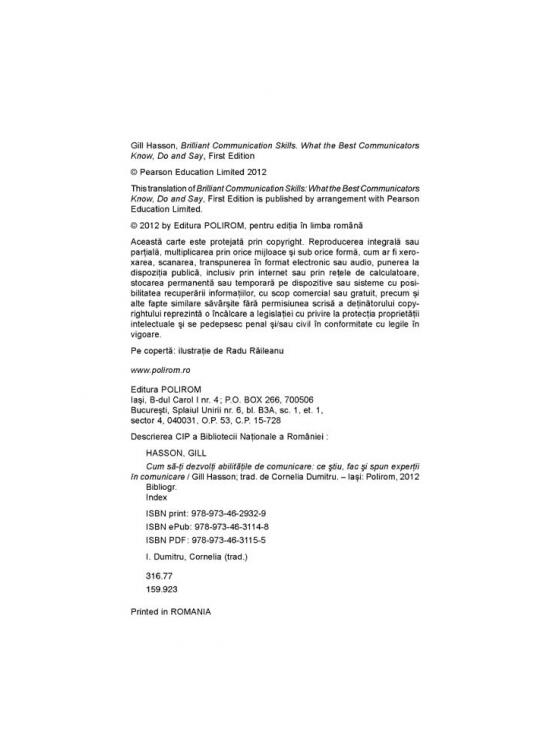 Copertă produs Cum sa-ţi dezvolţi abilităţile de comunicare. Ce ştiu, fac şi spun experţii &icirc;n comunicare - gallery big 4