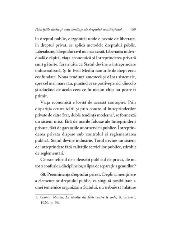 Copertă produs Principiile clasice şi noile tendinţe ale dreptului constitutional. Critica operei lui Leon Duguit - gallery big 7